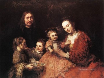 Grupo Familiar Rembrandt Pinturas al óleo